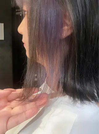 ミディアム カラー 💞暖色カラー 💞risaのヘアスタイル