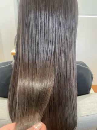 ロング カラー やました りなのヘアスタイル