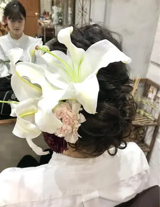 セミロング まつパ・ヘアセット ♡Chinami♡のマツエク・マツパデザイン