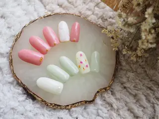 ネイル ネイルPetit Ribbonのネイルデザイン