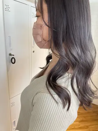 ロング カラー 杉村 未来のヘアスタイル