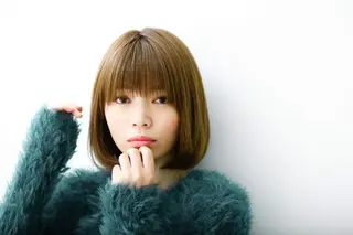 カラー ミディアム 大人ボブ透明感カラー 岡崎武のヘアスタイル