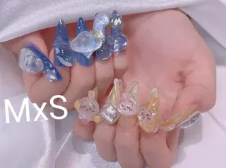 ネイル MxS Nail(長さだし/フィルイン/マグネット/韓国ネイル/ワンホンネイル/ワンカラー)所属・MxS リィリィのネイルデザイン