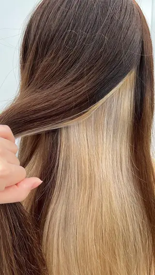 ロング カラー SORA広尾所属・いだ ひかるのヘアスタイル