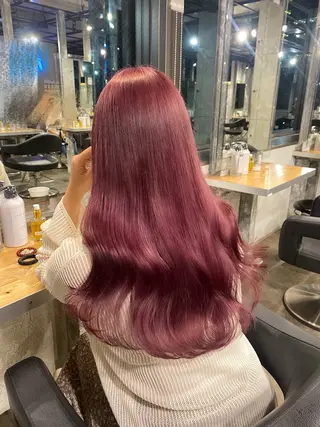 ロング IS所属・横浜美容室/透明感 カラー/レイヤーのヘアスタイル