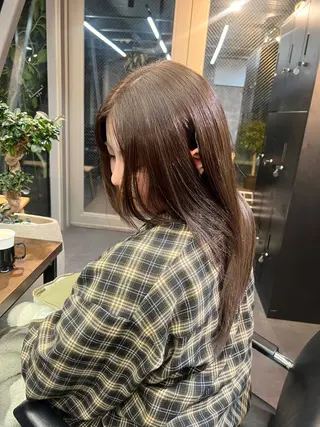 セミロング 夏季 デザインカラー /ブリーチカラーのヘアスタイル