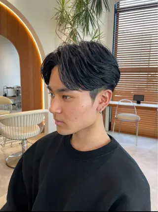 メンズ 渋谷ボブ/レイヤー ボブ田中航平のヘアスタイル