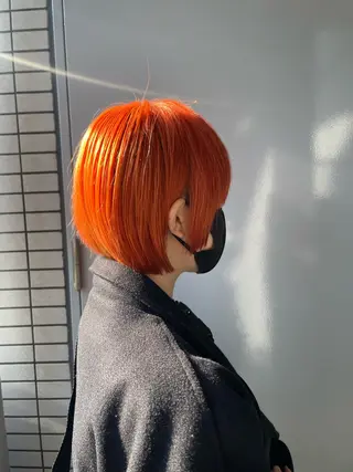 ミディアム カラー 白取 星矢のヘアスタイル