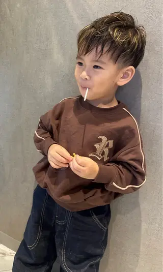 ショート カラー キッズ プライベートサロン ノアTAKAのヘアスタイル