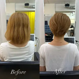 ショート 髪質改善特化／透明感 カラー／ＡＫＡＮＥ♡のヘアスタイル