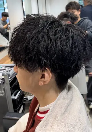 ショート パーマ メンズ men's salon es.所属・堀田 裕世のヘアスタイル