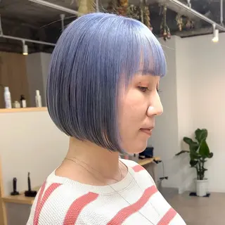 ショート カラー ボブ/韓国ボブ/ブリ ーチ/鈴木康平のヘアスタイル