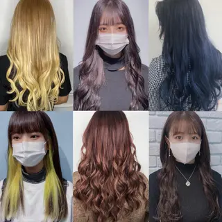 ロング カラー ヘアアレンジ 韓国レイヤーカット/ 儚げカラーチナツのヘアスタイル