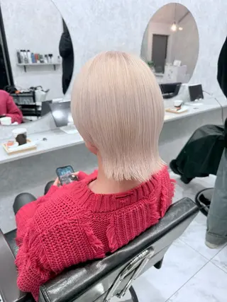 ショート カラー 🌈派手髪ハイトーン 🌈鈴木亮太🌈のヘアスタイル