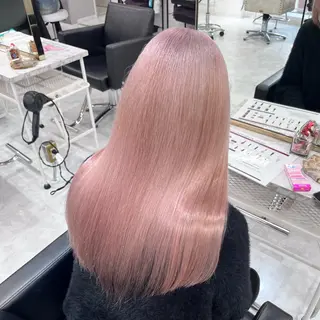 ロング カラー 💎艶々ハイトーン MOE💍🤍のヘアスタイル