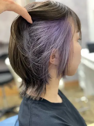 ミディアム カラー Snaly カラー特化ページのヘアスタイル