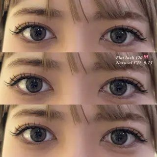 マツエク・マツパ Miyuu🎀カラー マツエク・ストレートのマツエク・マツパデザイン