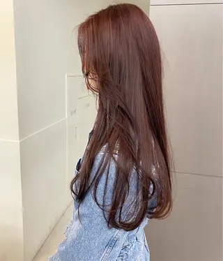 ロング 🎀透明感× 暖色カラーつな🎀のヘアスタイル