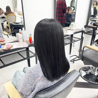 ロング カラー パーマ ヘアアレンジ メンズ mona/ ストレートスタイル✨のヘアスタイル