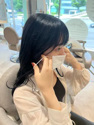 ロング カラー ミカ/名駅/レイヤー /ブリーチなしカラーのヘアスタイル