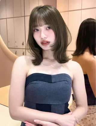 ミディアム 巻ける縮毛矯正/ボブ 小顔カット大和田拓夢のヘアスタイル