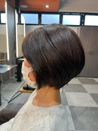 ショート カラー 縮毛矯正/髪質改善/ ハイトーン/Makoのヘアスタイル