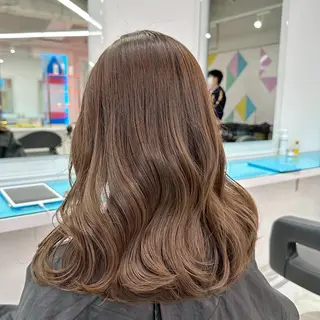 カラー 透明感ベージュ🤎 manami👒🌿のヘアスタイル