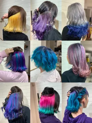 ミディアム ヘアアレンジ メンズ 髪質改善×ハイトーン 中田啄也のヘアスタイル