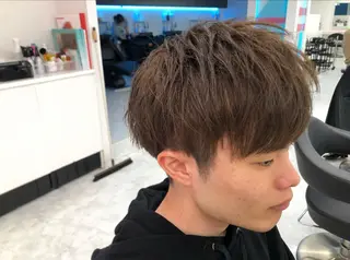 パーマ メンズ BABY 艶髪暗髪ヘア💖達人のヘアスタイル