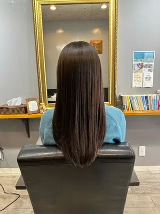 ロング カラー 渡辺俊介 暗髪カラー /美髪矯正/髪質改善のヘアスタイル