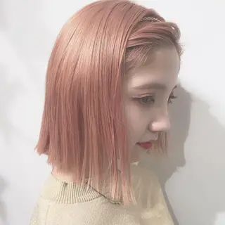 ショート 艶カラー/フェイス レイヤー/たむのヘアスタイル