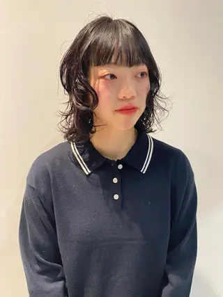 ミディアム カラー パーマ mai / linoah˚✧のヘアスタイル