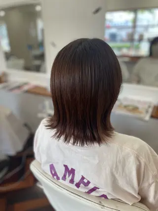ミディアム mopa所属・mopa_kaede 暖色カラー/ロングのヘアスタイル