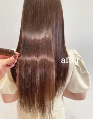 ロング パーマ 暖色カラー/似合わせ カット/名古屋/辻のヘアスタイル