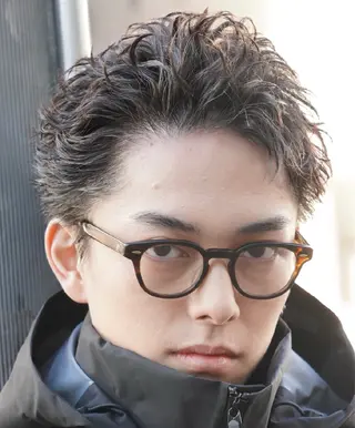 パーマ メンズ 仙台フェザーパーマ/ fifth/遠藤楓雅のヘアスタイル