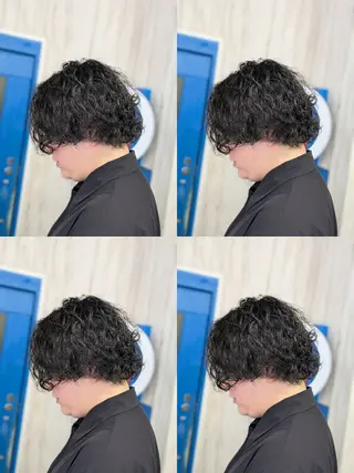 パーマ メンズ メンズパーマ/顔周り レイヤーカット/えののヘアスタイル