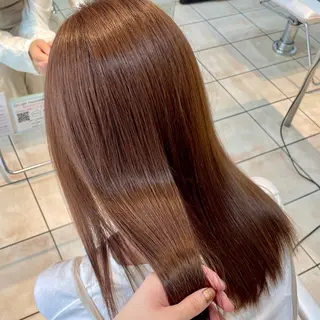 ミディアム カラー ブリーチ/ヘアセット 【𝙍𝙞𝙣𝙤】のヘアスタイル