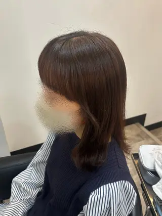 ミディアム 🌙透明感カラー／ 丁寧施術｜松本のヘアスタイル