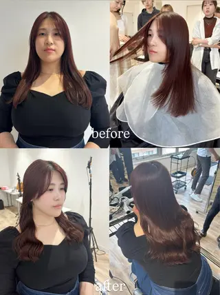 ロング パーマ 髙橋 かすみのヘアスタイル