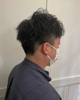 パーマ メンズ 狩野 くるみのヘアスタイル