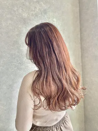 セミロング カラー mood tatemachiのヘアスタイル