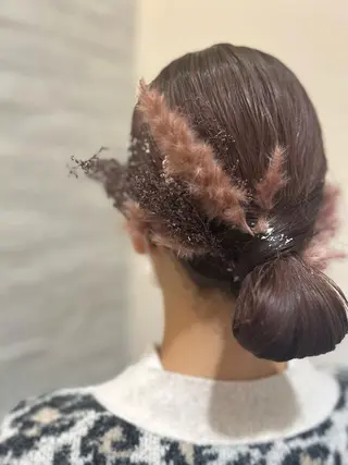 ミディアム ヘアアレンジ 伊藤 麻菜実のヘアスタイル