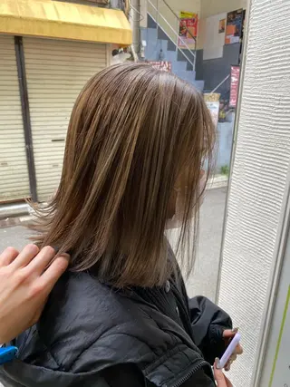 ミディアム カラー ヘアアレンジ 久米 治仁のヘアスタイル
