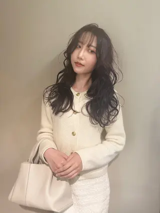 ロング カラー opus 店長大和 レイヤー/赤み消しのヘアスタイル