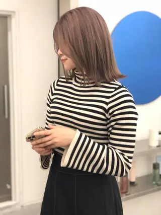 ミディアム カラー KEPKA ヤマグチ 天神 今泉のヘアスタイル