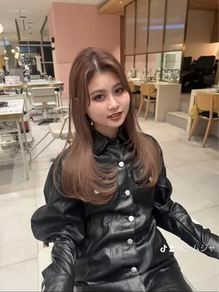 ロング 透明感カラー/似合わ せ前髪/柴田礼空のヘアスタイル