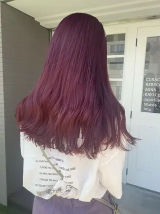 ロング カラー ヘアアレンジ 🧡梅田ハイトーン カラー🧡runaのヘアスタイル