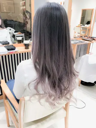 ロング カラー Days 透明感カラーのヘアスタイル