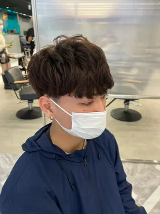 ショート カラー メンズ mai🤍縮毛酸性ス トレート/アイリストのヘアスタイル