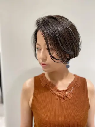 ショート カラー ノグチ ユウキ/ボブのヘアスタイル